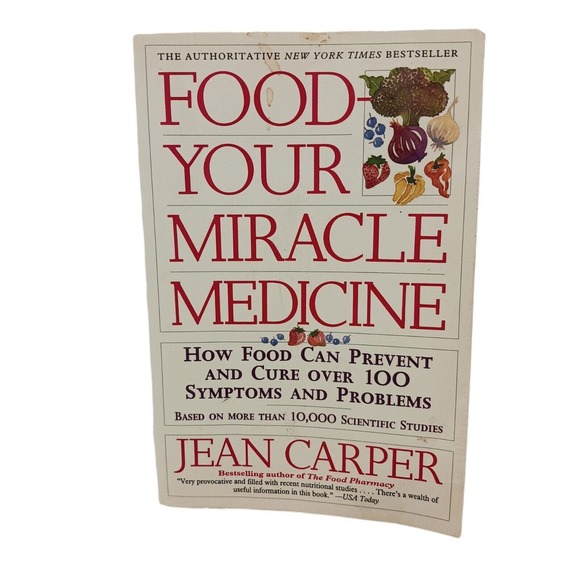 Food Your Miracle Medicine Book Jean Carper Health Nutrition Healing Self Help - Picture 9 of 9